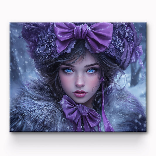 Beautiful Girl Painting By Number 1