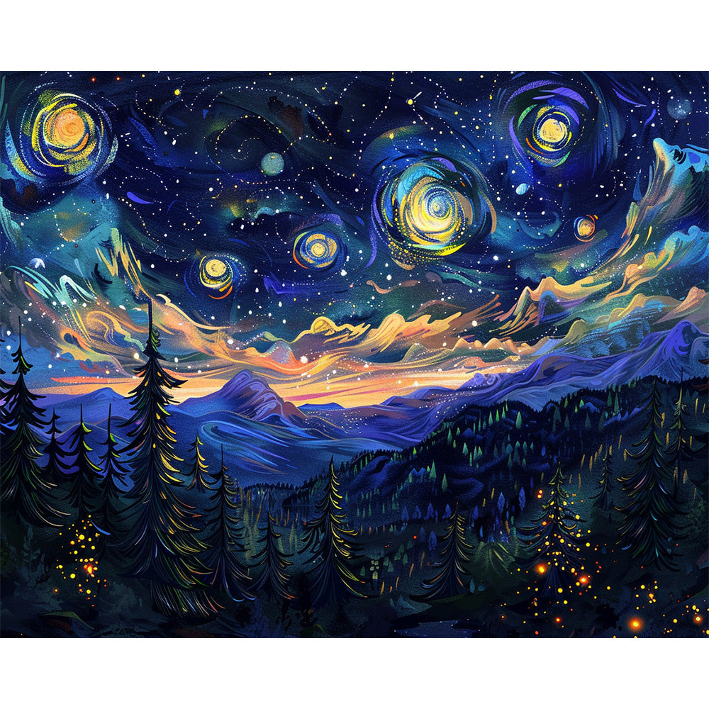 Starry Sky Painting By Number 2