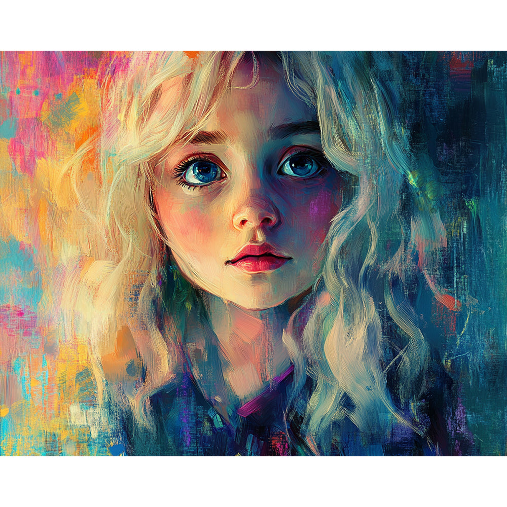 Beautiful Girl Painting By Number 2