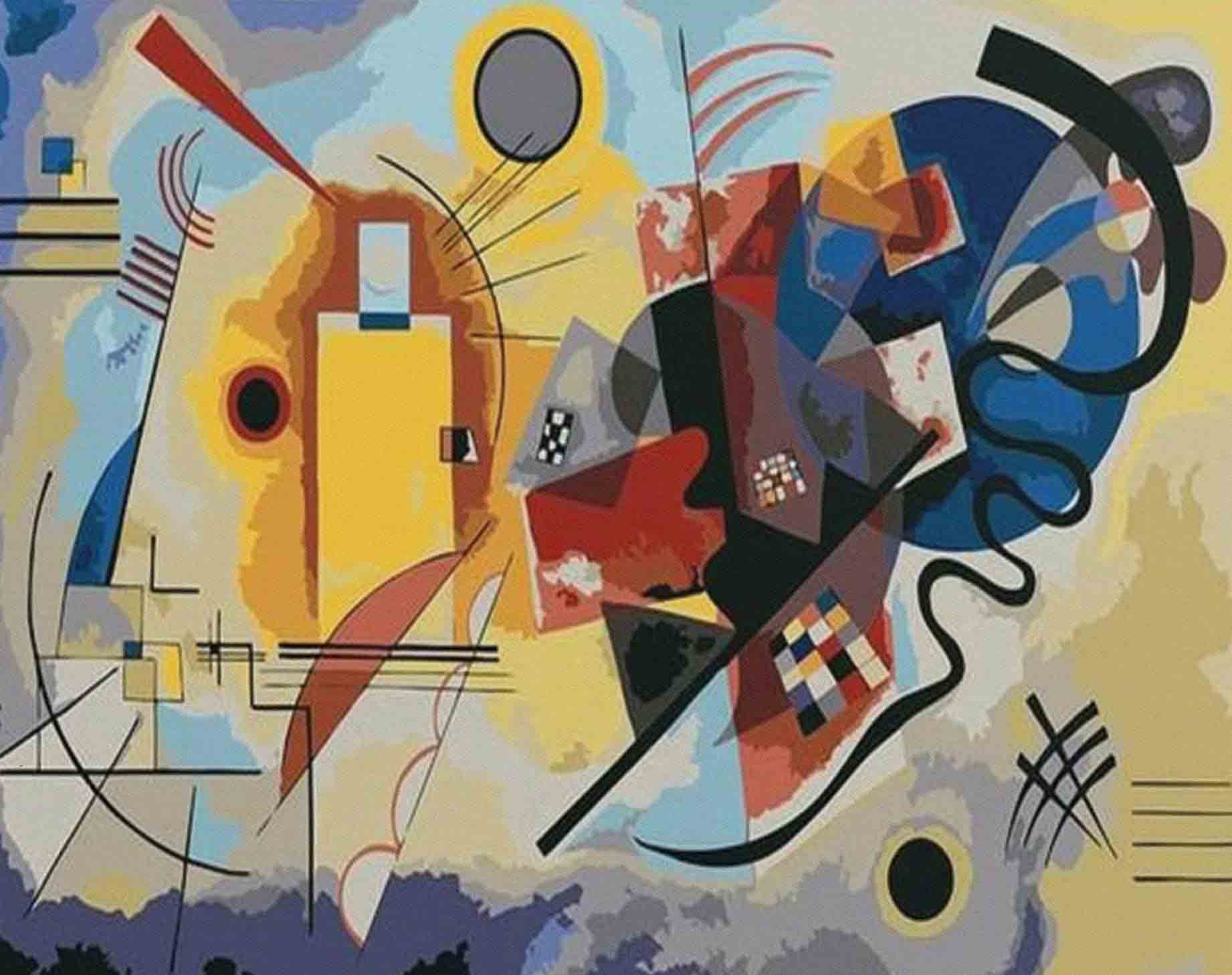 Abstract Color Line Art Painting By Number 2