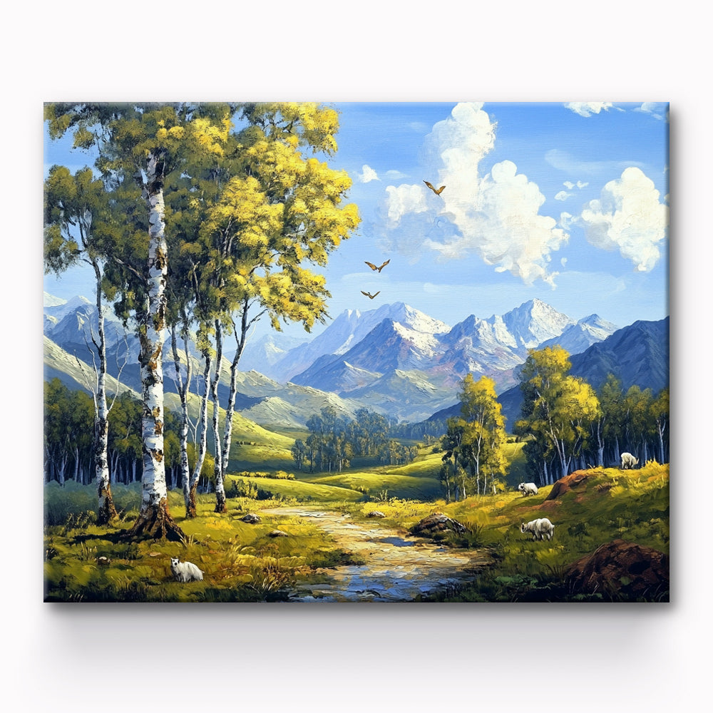 Mountain Landscape Painting By Number 1