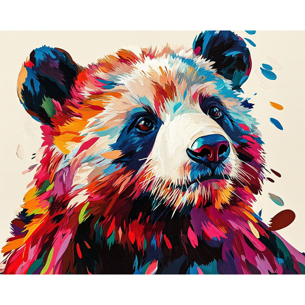 Panda Portrait Painting By Number 2