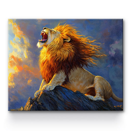 Roaring Lion Painting By Number 1