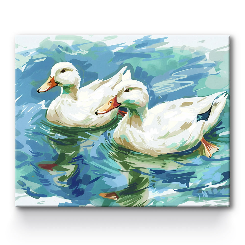 Ducks In The Lake Painting By Number 1