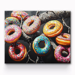 Doughnut Food Painting By Number 1