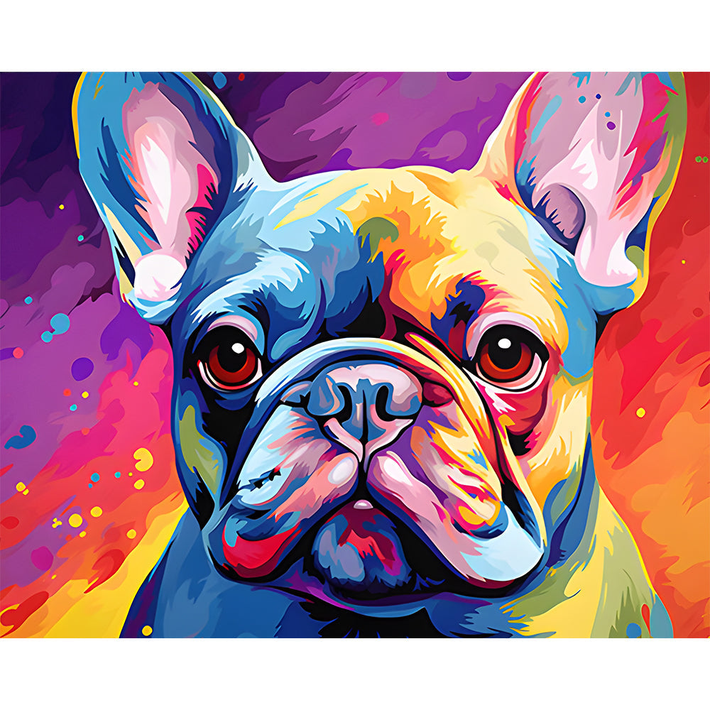 Colorful Dog Painting By Number 2