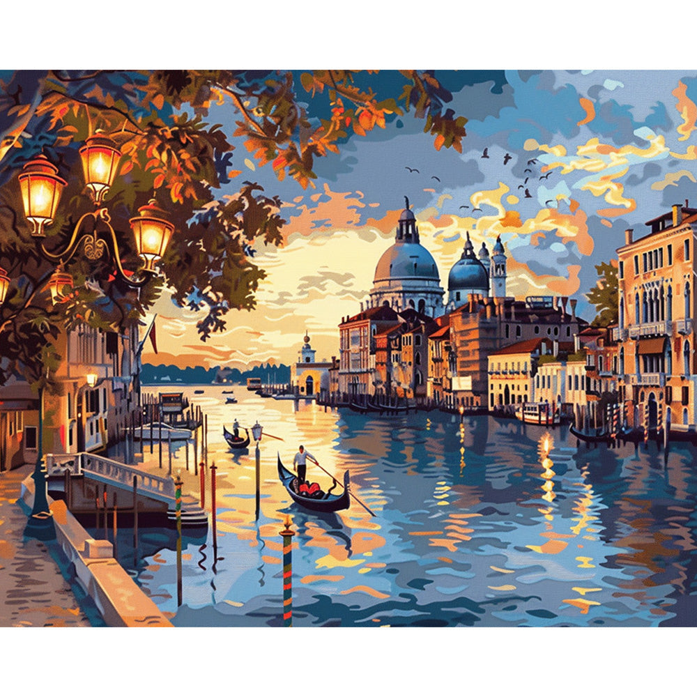 Aqua City Painting By Number 2