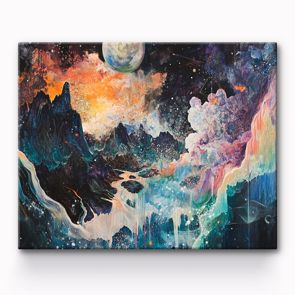Moon Mountain Painting By Number 1
