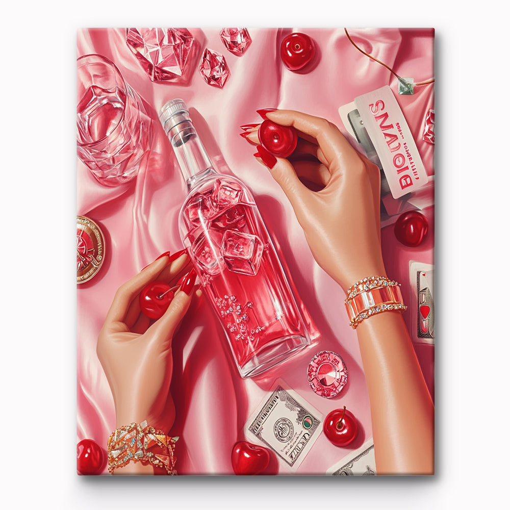 Pink Game Night Painting By Number 1