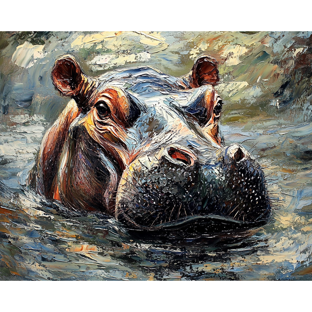 Hippo Painting By Number 2