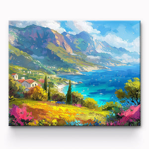 Seaside City Painting By Number 1