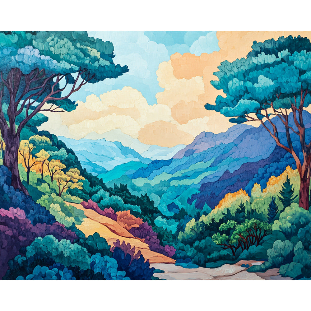 Mountain Landscape Painting By Number 2