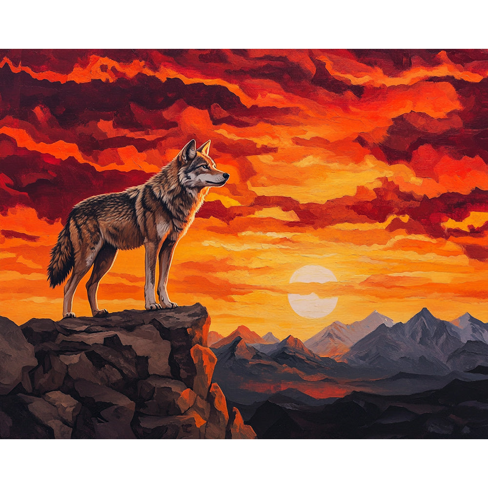 Wolf Painting By Number 2