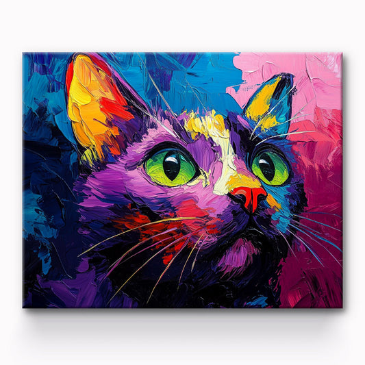 Cat Portrait Painting By Number 1