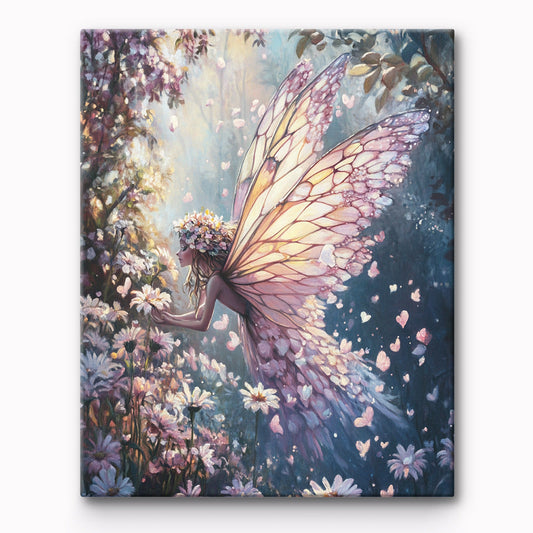 Butterfly Girl Painting By Number 1
