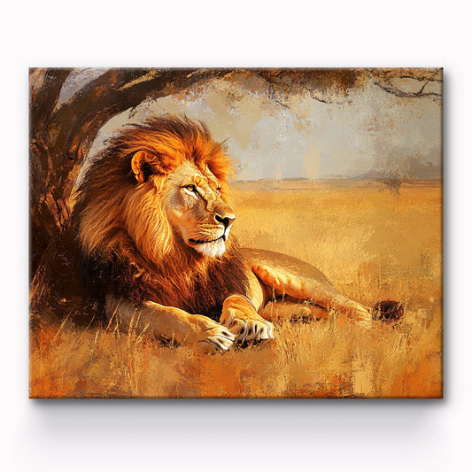 Lion Painting By Number 1