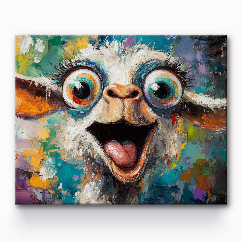 Goat Portrait Painting By Number 1