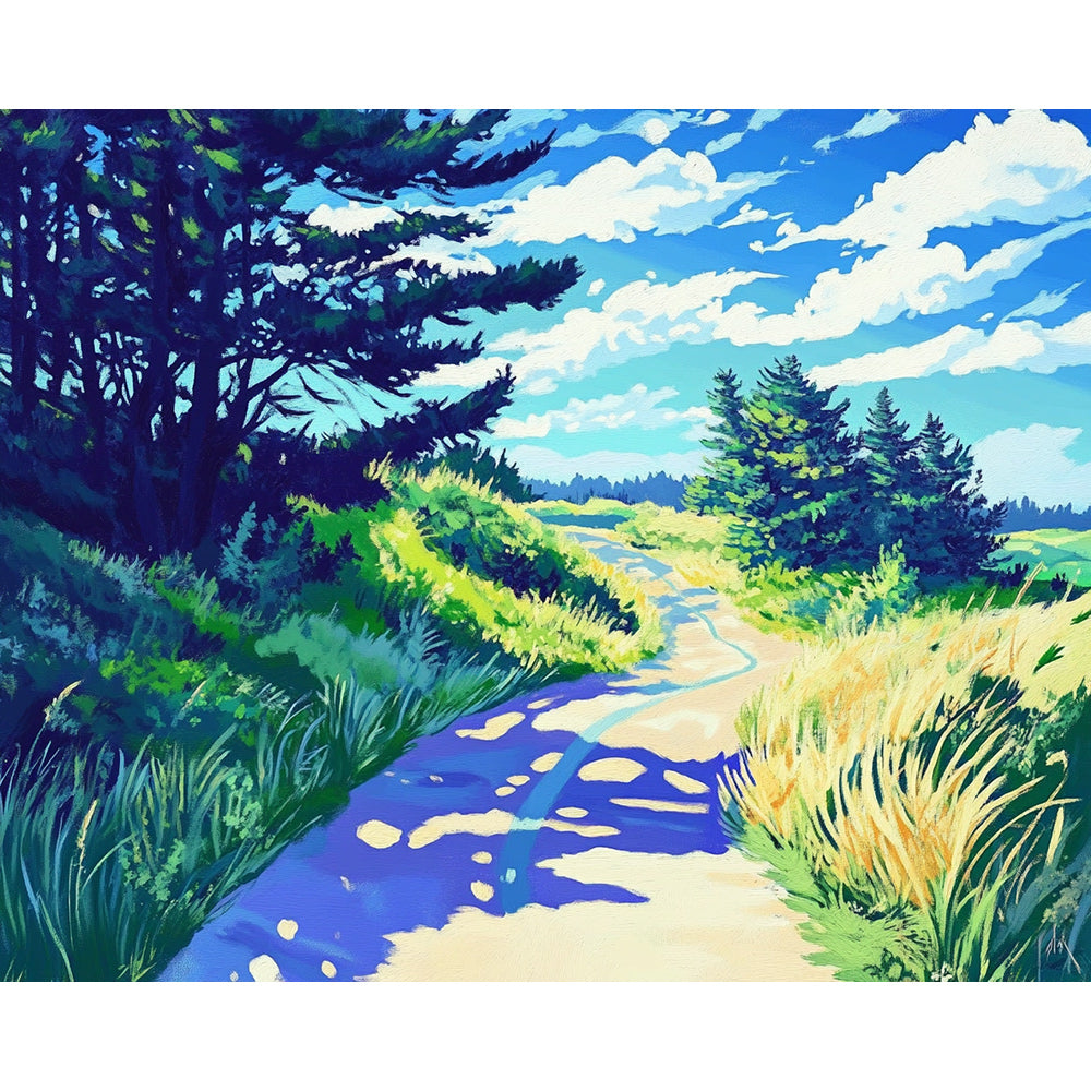 Mountain Path Painting By Number 2