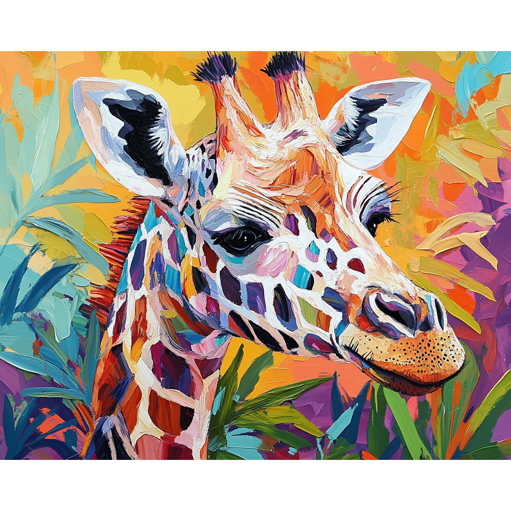 Giraffe Painting By Number 2