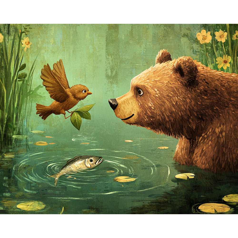 Bird And Bear Painting By Number 2