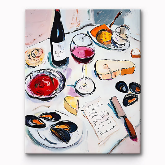 Wine Night Painting By Number 1