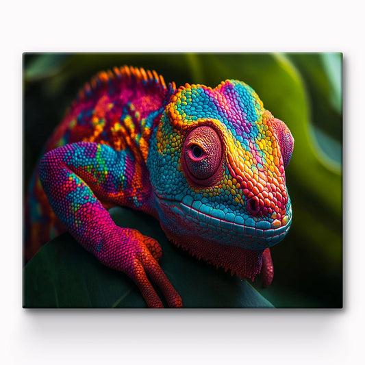 Chameleon Painting By Number 1