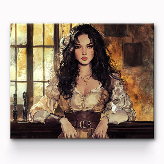Cool Girl Painting By Number 1