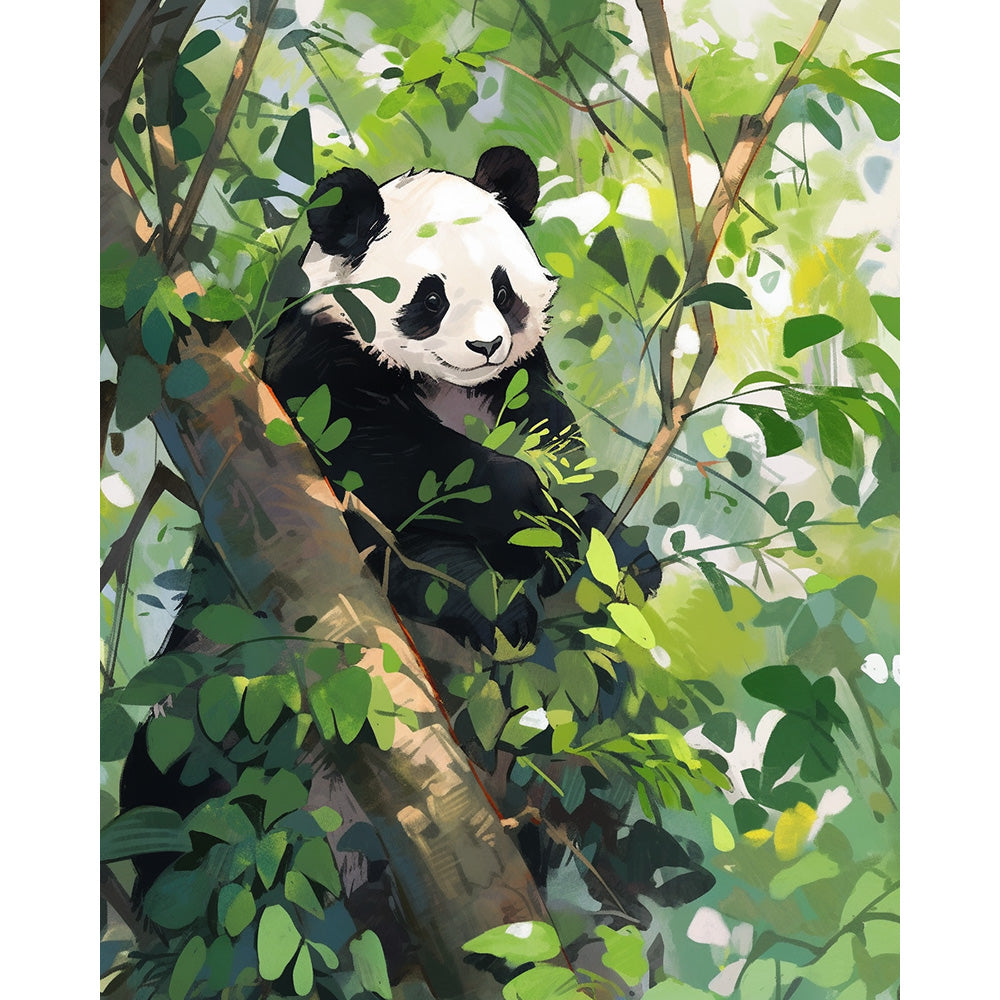 Panda Bear Painting By Number 2