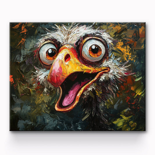Vulture Portrait Painting By Number 1