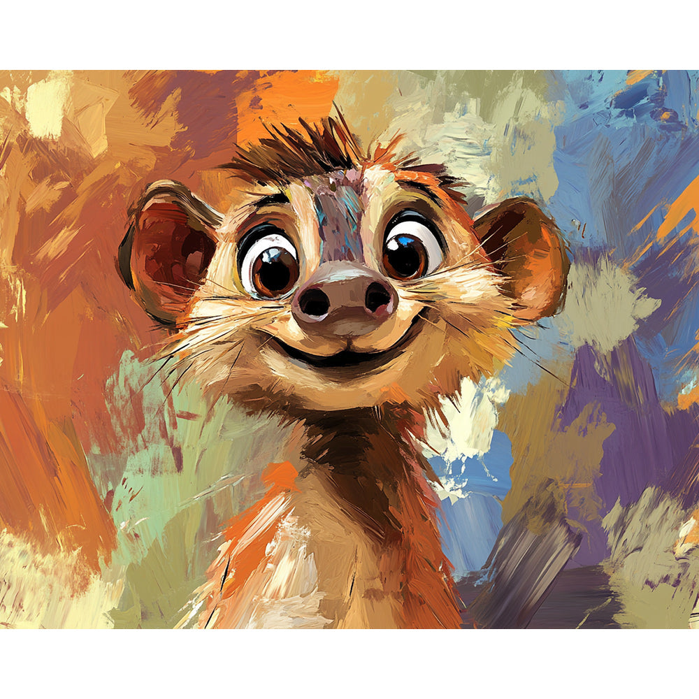 Raccoon Portrait Painting By Number 2