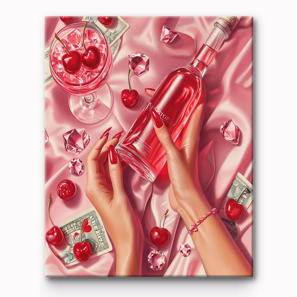 Pink Game Night Painting By Number 1