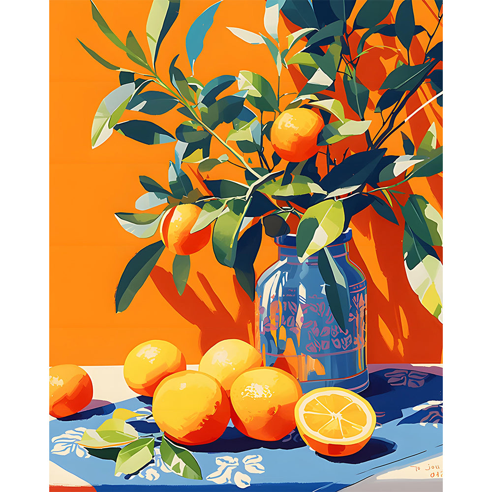 Orange Painting By Number 2