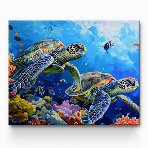 Turtles Painting By Number 1