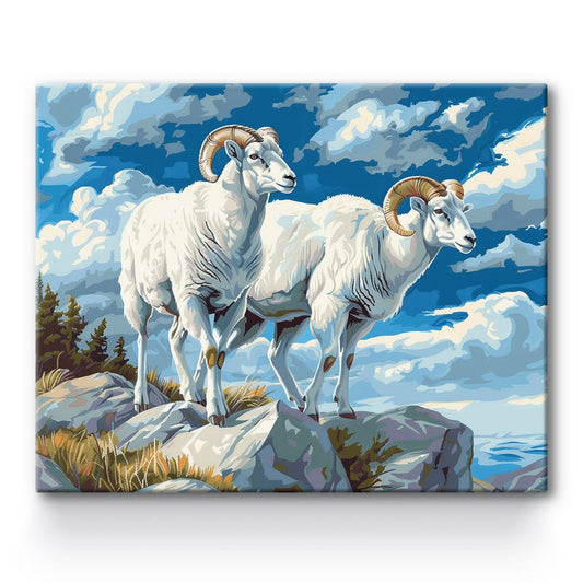 Goats Painting By Number 1