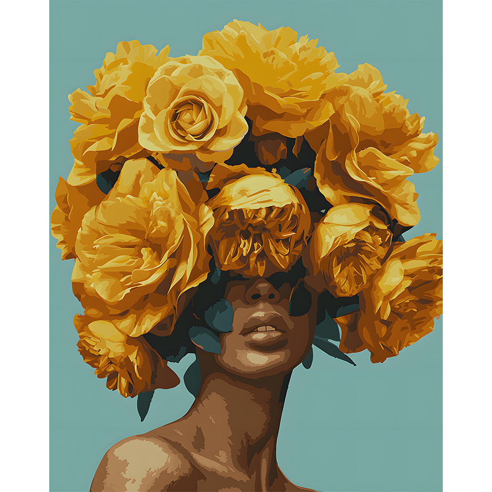 Crown of Flowers Painting By Number 2