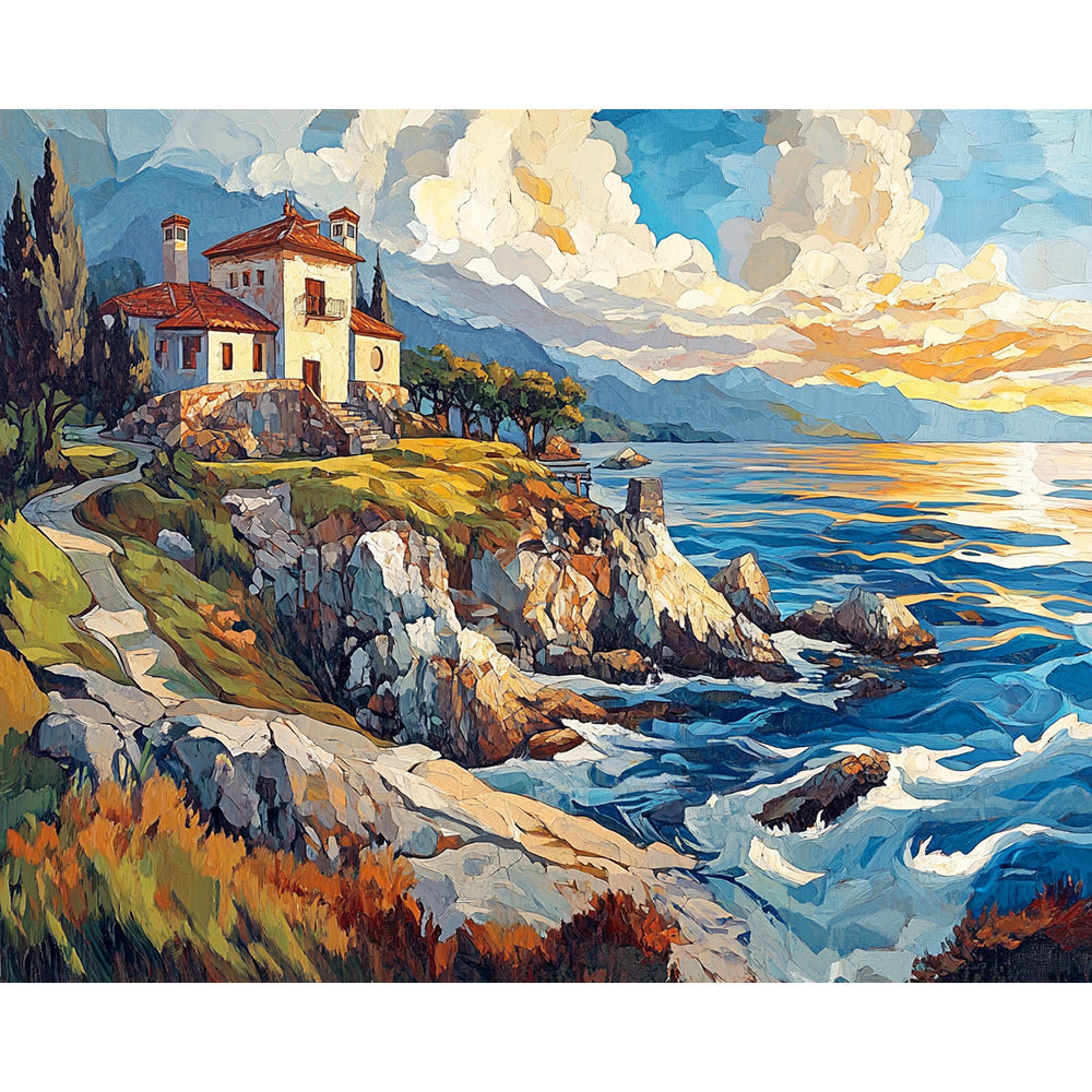 House on the Beach Painting By Number 2