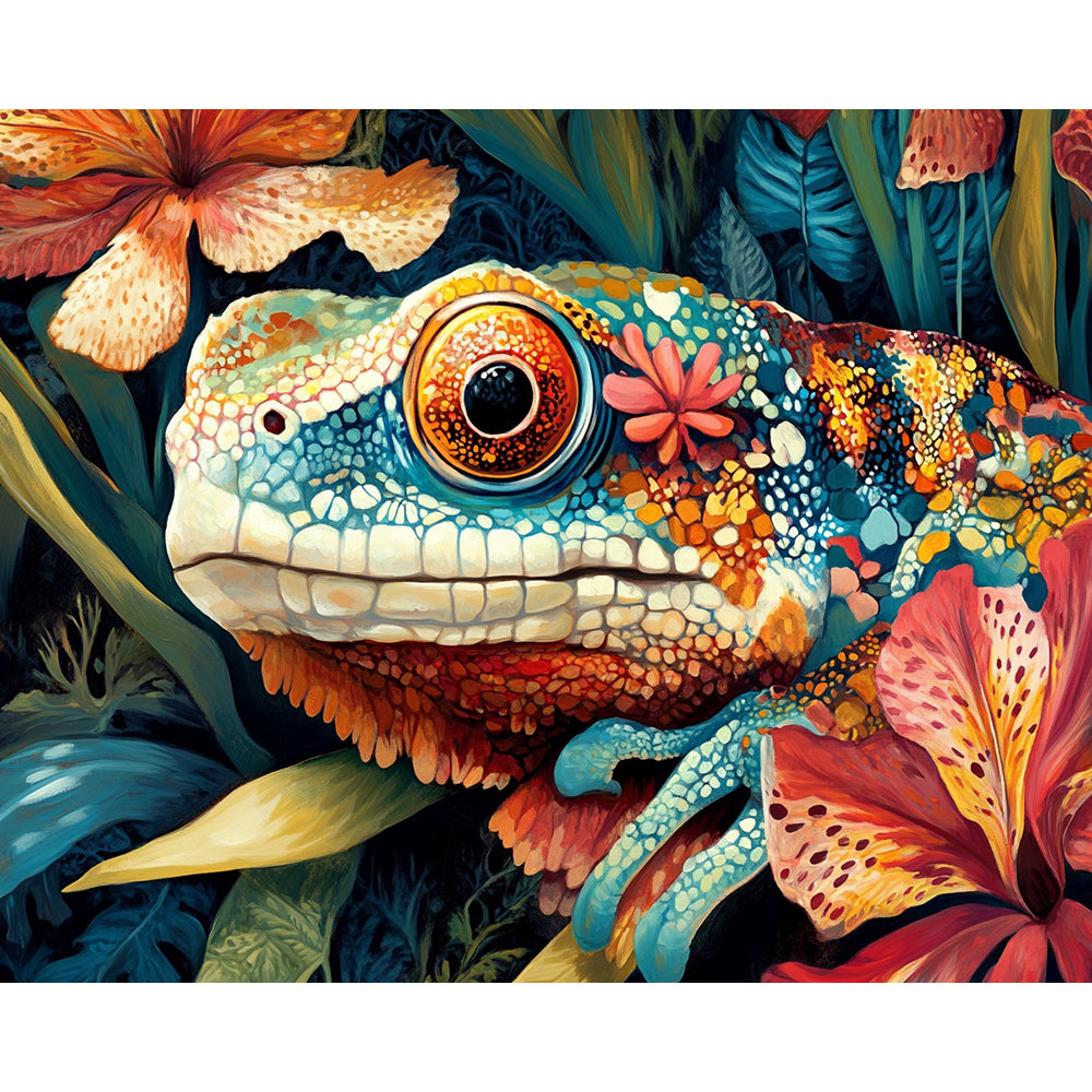 Chameleon Painting By Number 2