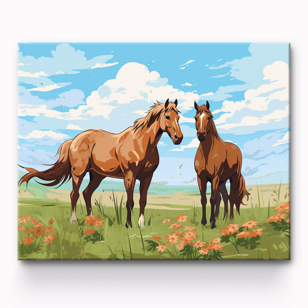 Horse Painting By Number 1
