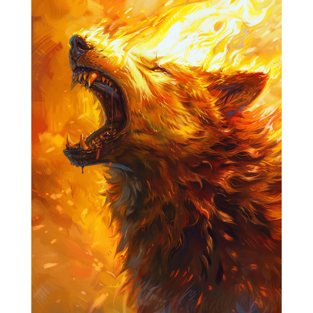 Wolf Painting By Number 2