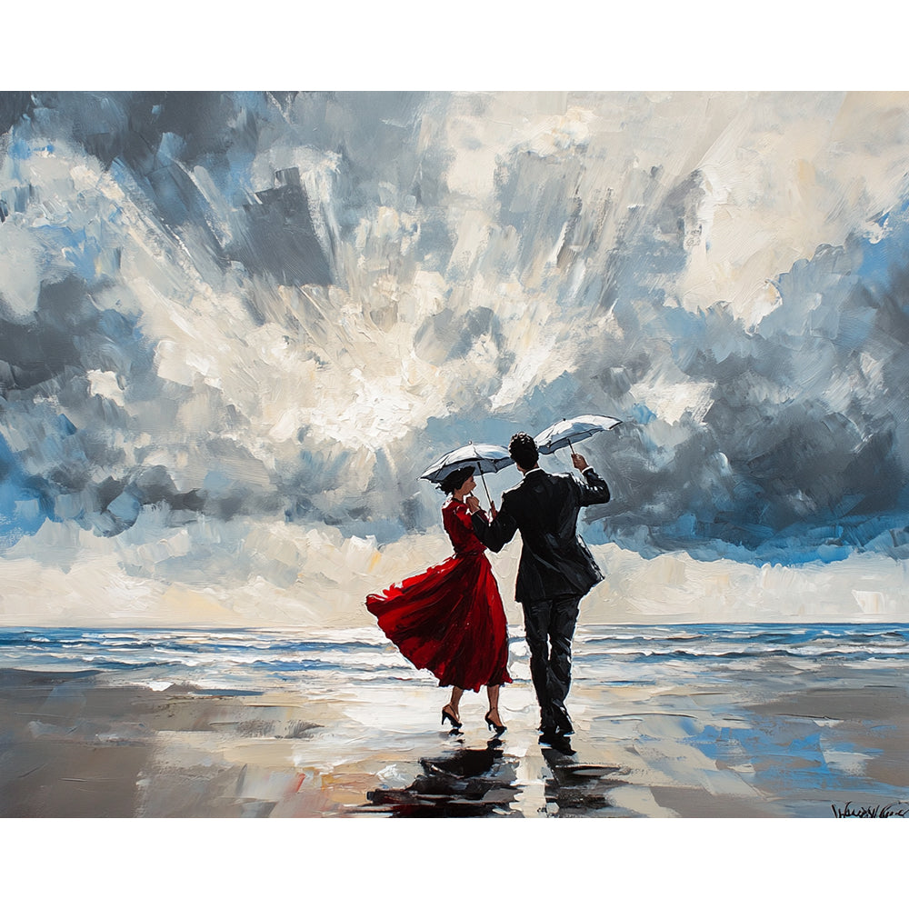 Dancing On The Beach Painting By Number 2