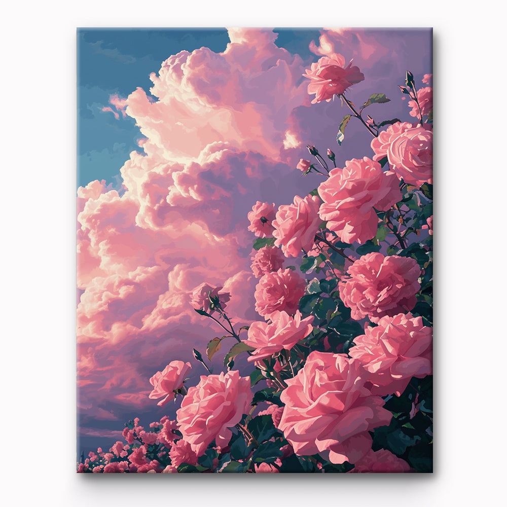 Flower Rose Painting By Number 1