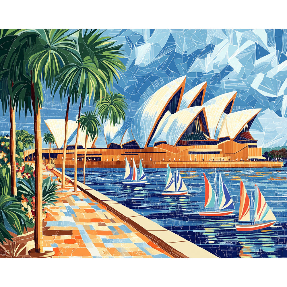 Sydney Opera House Painting By Number 2