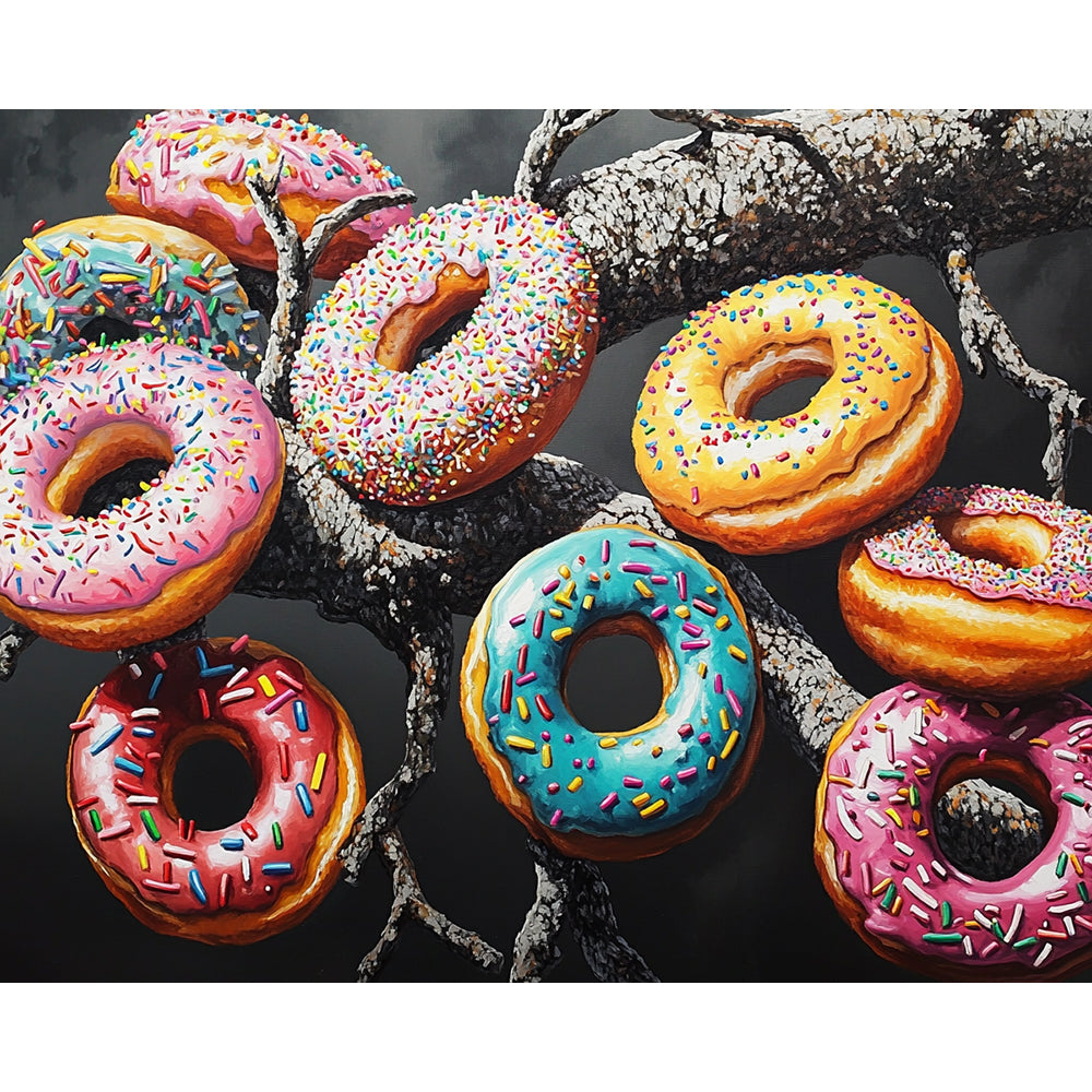 Doughnut Food Painting By Number 2