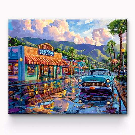 Hollywood Street Painting By Number 1