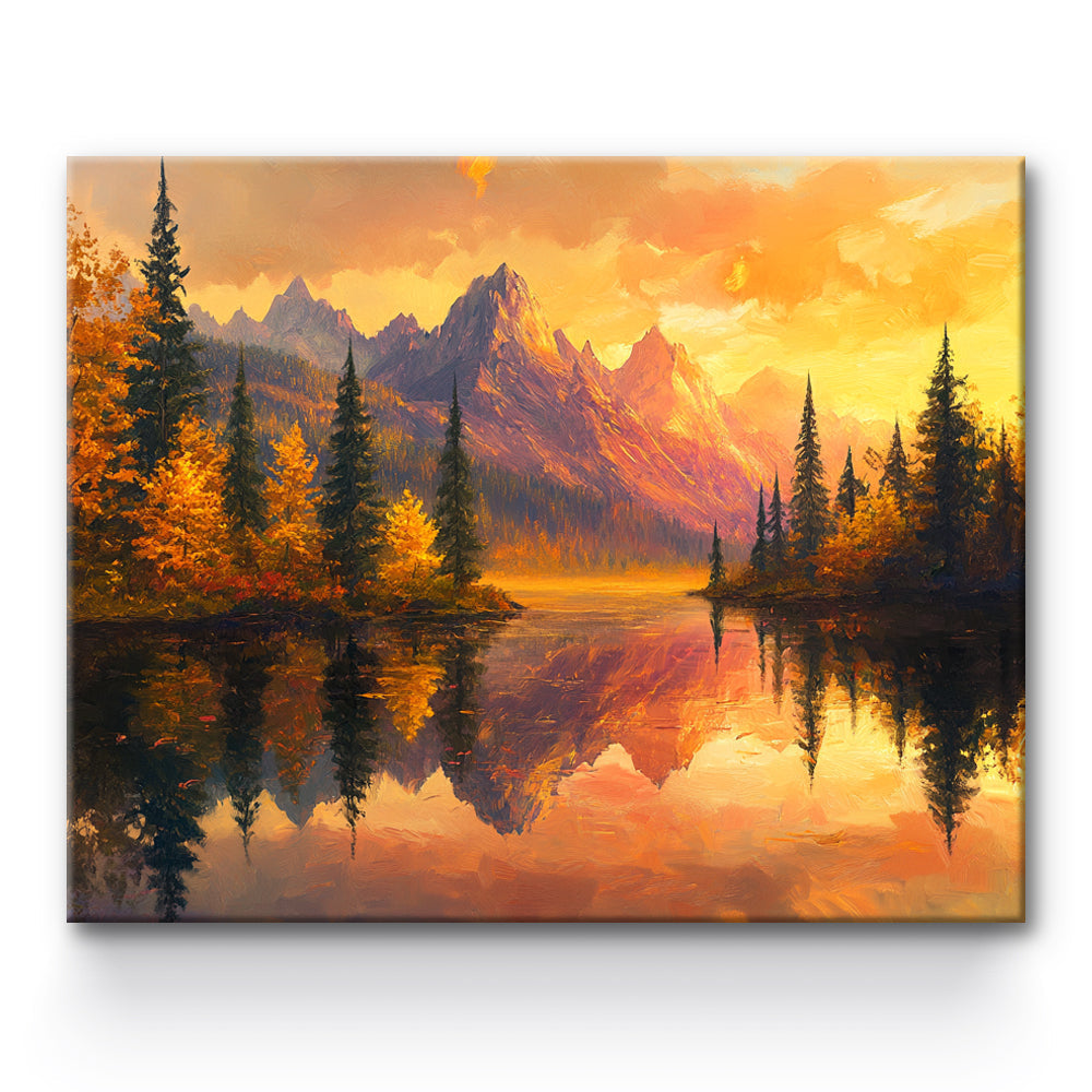 Mountain Twilight Painting By Number 1