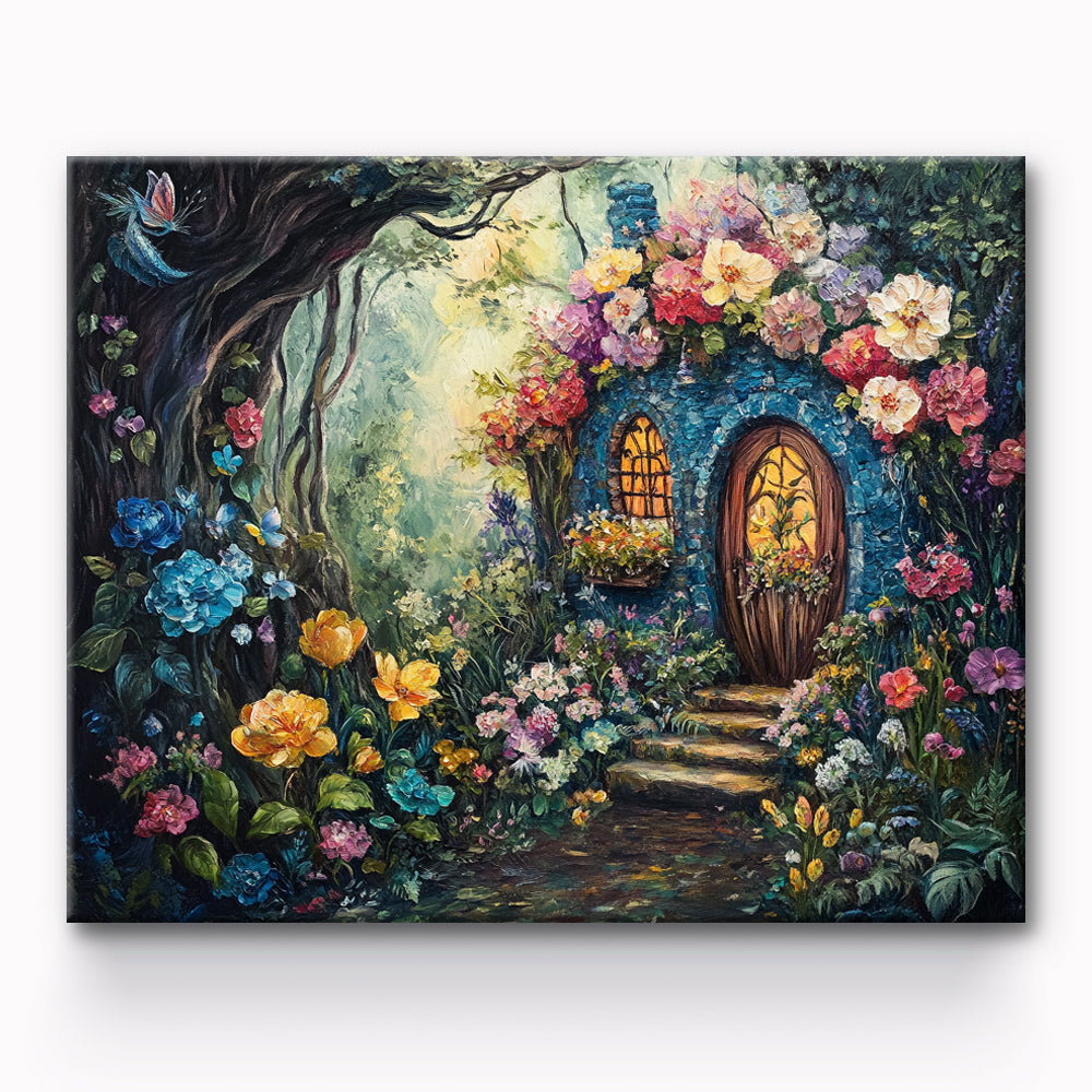 Cottage in the Wonderful Forest Painting By Number 1