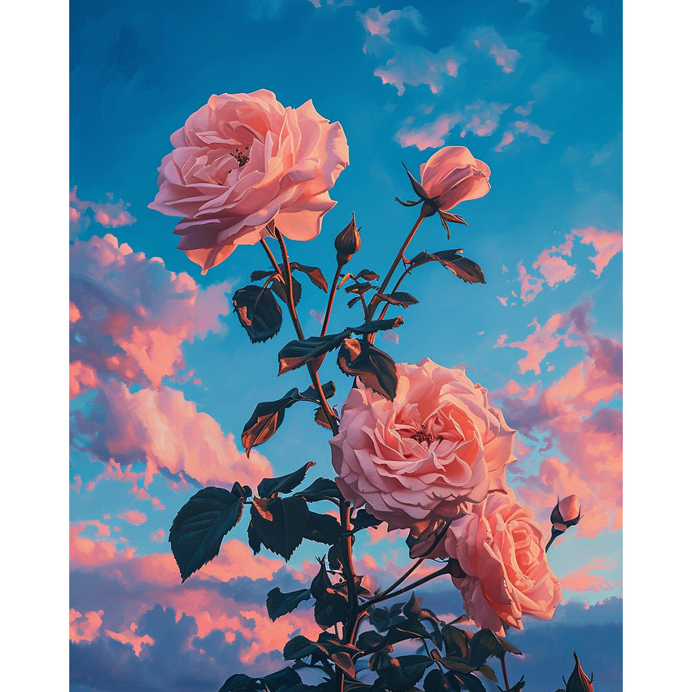 Flower  Painting By Number 2