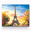 Paris Tower At Fall Painting By Number 1