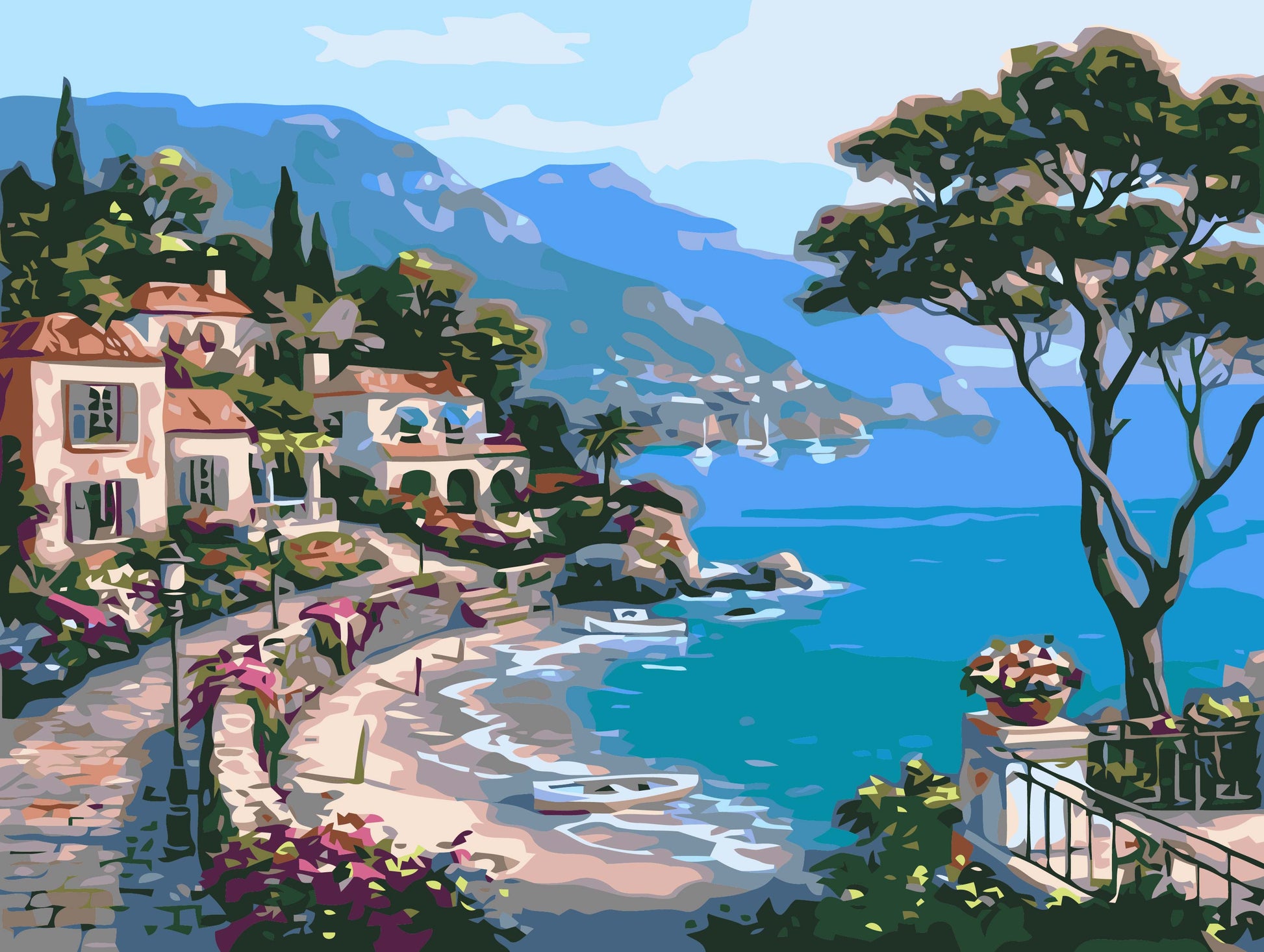 Landscape House Painting By Number 2