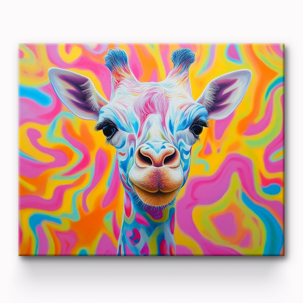 Giraffe Painting By Number 1